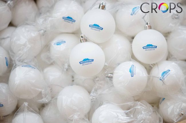 Коледни топки с лого Коледни топки с лого www.crops.bg