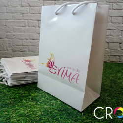Подаръчни торбички за фризьорско студио Evima, http://crops.bg/