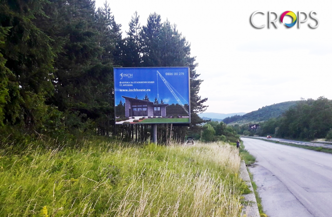 Монтаж и печат на двустранен билборд, http://crops.bg/